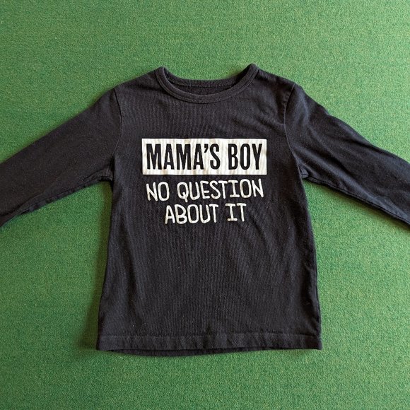 Children's Place "Mama's Boy" Long Sleeve Tee 3T 💙 - Picture 1 of 3